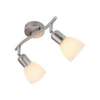 SVJETILJKA STROPNA  - boje oplemenjenog čelika, Basics, staklo/metal (44,8/23/21cm)