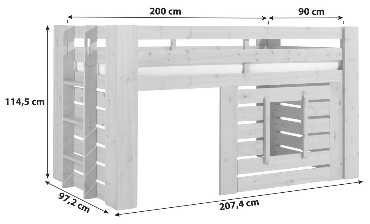 HOCHBETT 90/200 cm  - MODERN (90/200cm) - MID.YOU