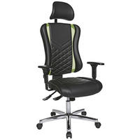 GAMINGSTUHL Grün, Schwarz Kunststoff, Textil   - Chromfarben/Schwarz, Design, Kunststoff/Textil (47,5/99-127/44cm) - Dieter Knoll