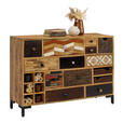 KOMMODE  in 115/80/35 cm  - Multicolor/Schwarz, LIFESTYLE, Keramik/Holz (115/80/35cm) - Landscape