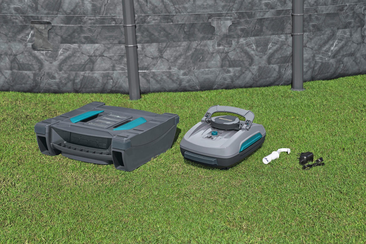 POOLROBOTER 58942  - Graublau, KONVENTIONELL, Kunststoff/Metall (43,5/43,5/26cm) - Bestway