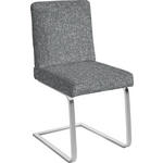 SCHWINGSTUHL  in Stahl Chenille  - Chromfarben/Grau, Design, Textil/Metall (46/92/60cm) - Dieter Knoll