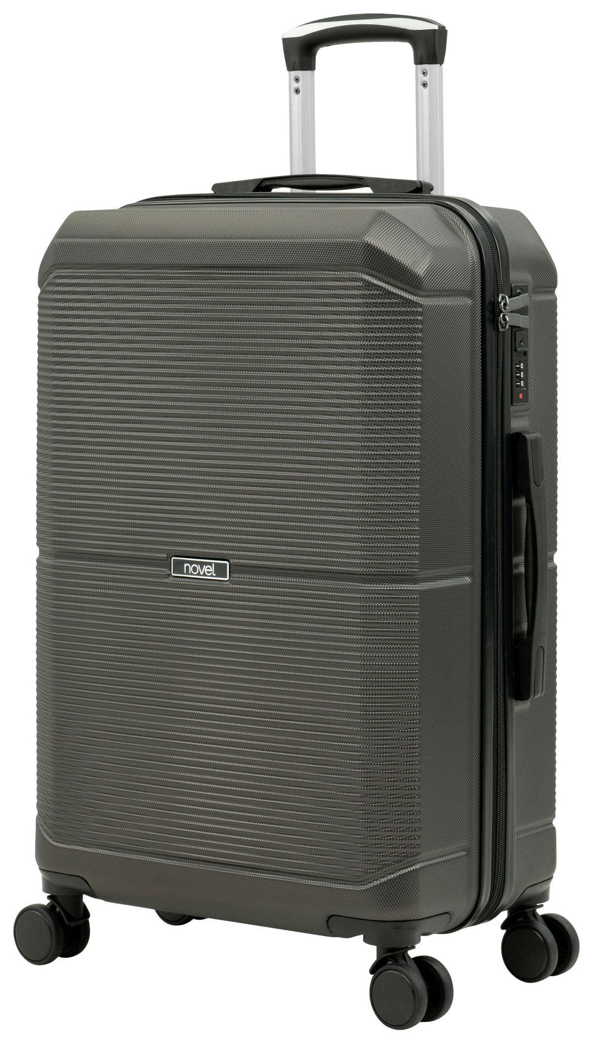 REISEKOFFERSET Anthrazit 3-teilig  - Anthrazit, Design, Kunststoff (48,5/76/30cm) - Novel