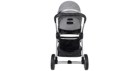 KINDERWAGENSET Neapel - Silberfarben/Grau, Design, Textil/Metall (76,96/59,95/106,68cm) - My Baby Lou