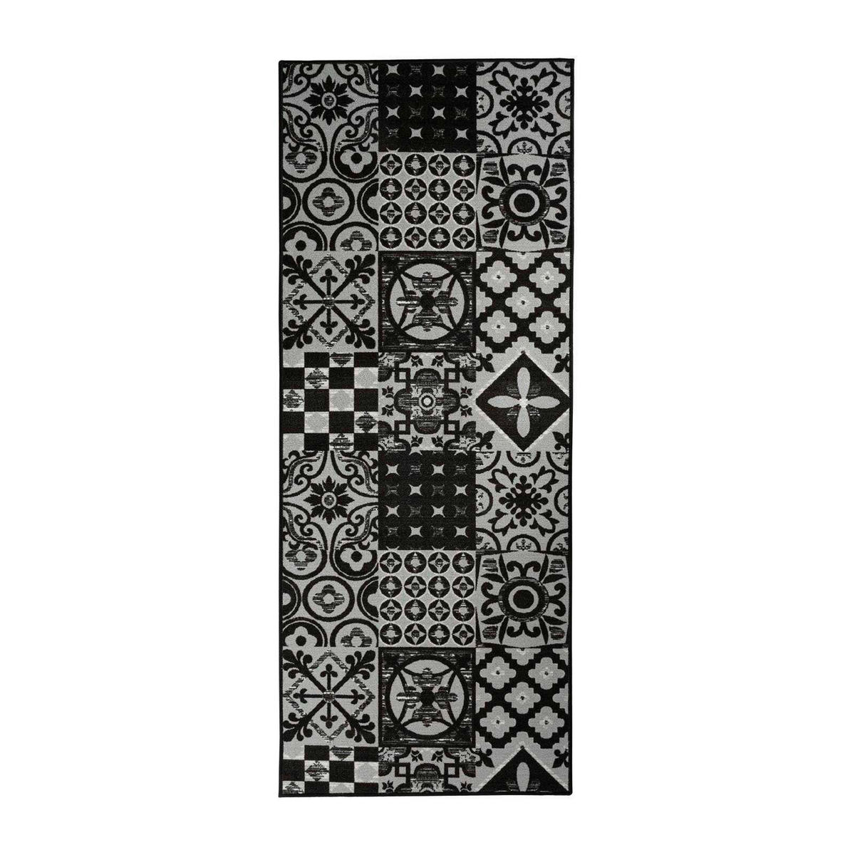LÄUFER 80/700 cm Schwarz  - Schwarz, Design, Kunststoff/Textil (80/700cm) - Novel