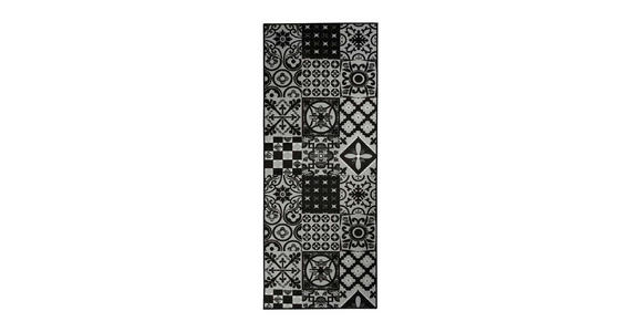 LÄUFER 80/250 cm Schwarz - Schwarz, Design, Kunststoff/Textil (80/250cm) - Novel