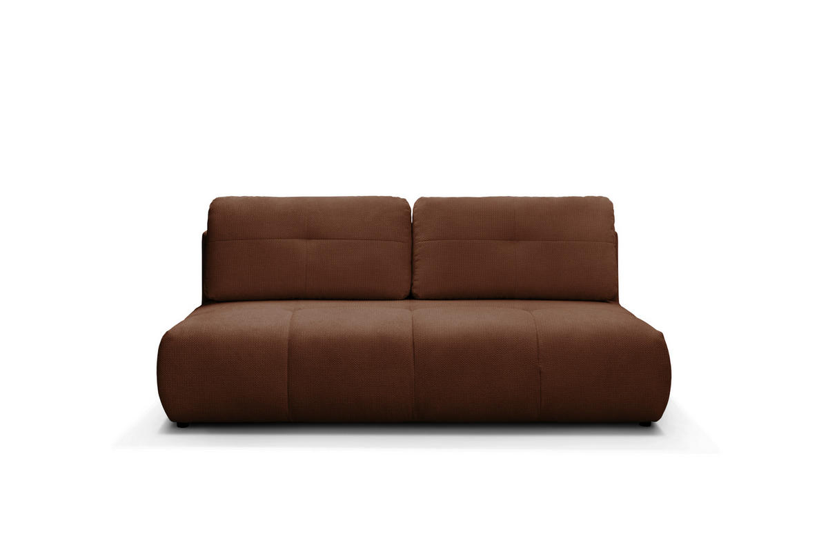 SCHLAFSOFA Struktur Rot  - Rot/Schwarz, Design, Textil (208/92/104cm) - MID.YOU