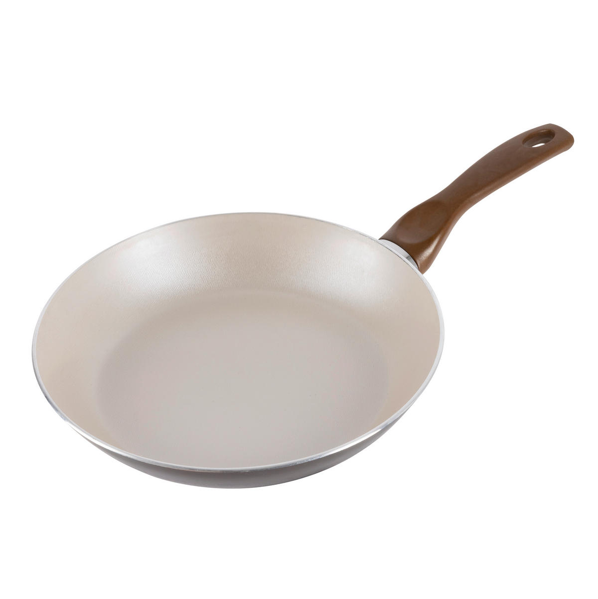 PFANNENSET Aluminium 3-teilig  - Braun/Weiß, Basics, Kunststoff/Metall (47/26/15cm)