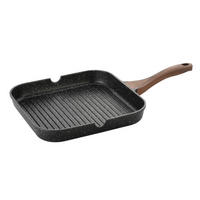 PONEV ZA ŽAR 28/28 cm  - črna, Basics, kovina/les (28/28cm)