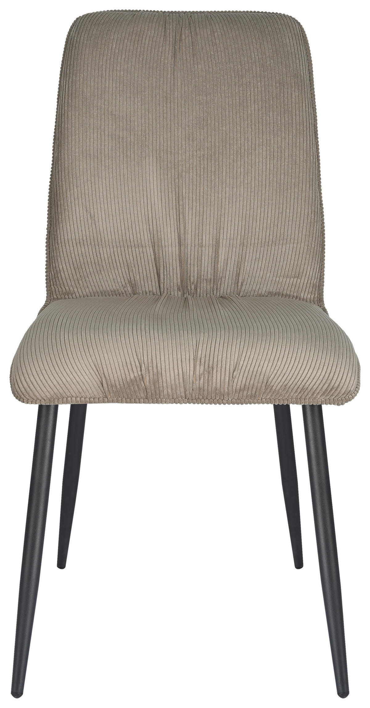 STOL, kovina, tekstil rjava, črna  - črna/rjava, Design, kovina/tekstil (49/90/61cm) - Stylife