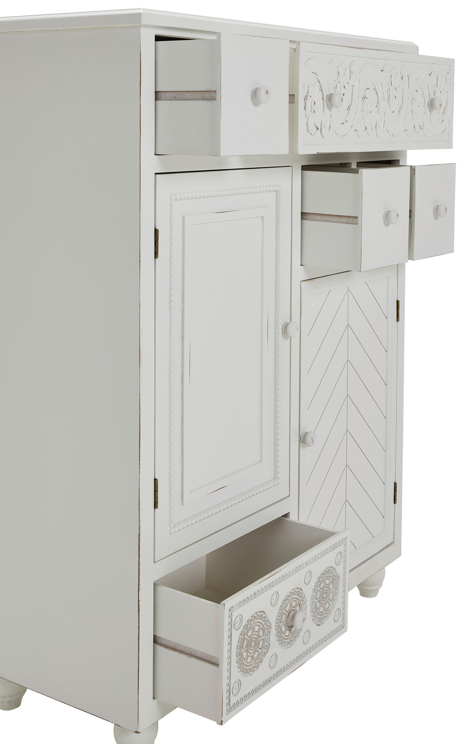 KOMMODE  in 83/115/39,5 cm  - Weiß, ROMANTIK / LANDHAUS, Holz/Holzwerkstoff (83/115/39,5cm) - Landscape