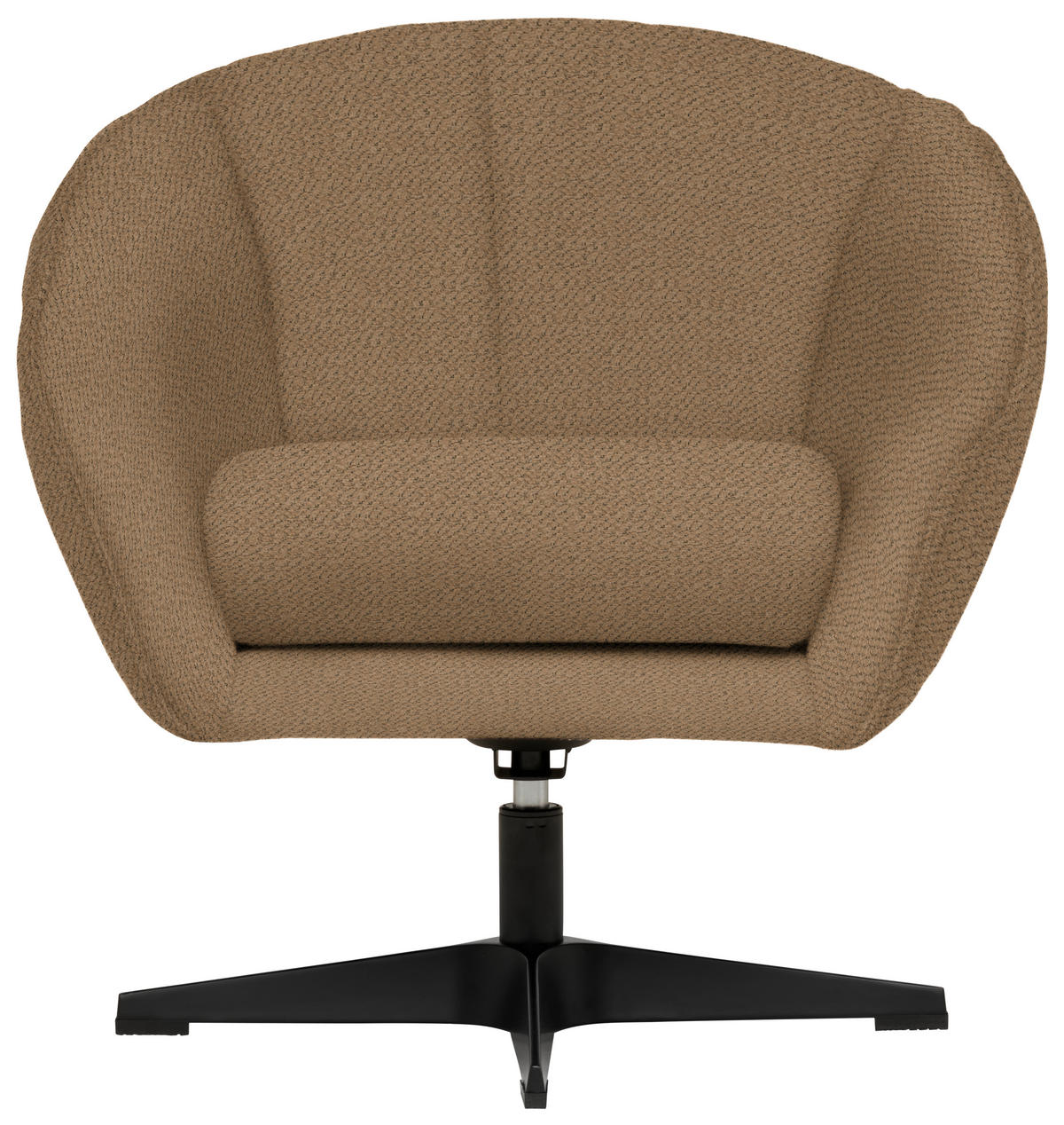 SESSEL in Chenille Rostfarben  - Rostfarben/Schwarz, Design, Textil/Metall (80/78/80cm) - Stylife