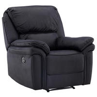 FERNSEHSESSEL  mit Schwarz  - Schwarz, Design, Kunststoff/Textil (104/103/99cm) - Livetastic