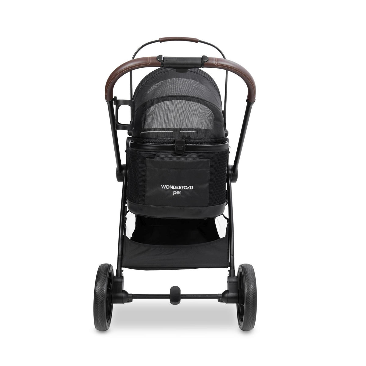 HUNDEBUGGY P3 Pet Luxury Stroller  - Schwarz, Basics, Textil/Metall (92kg) - WONDERFOLD