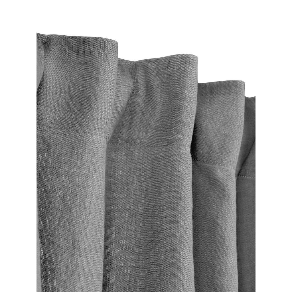 Thumbnail - Svanefors Fertigvorhang Julie, Grau, Textil, Uni, 145x280 cm, Oeko-Tex® Standard 100, Wohntextilien, Gardinen & Vorhänge...