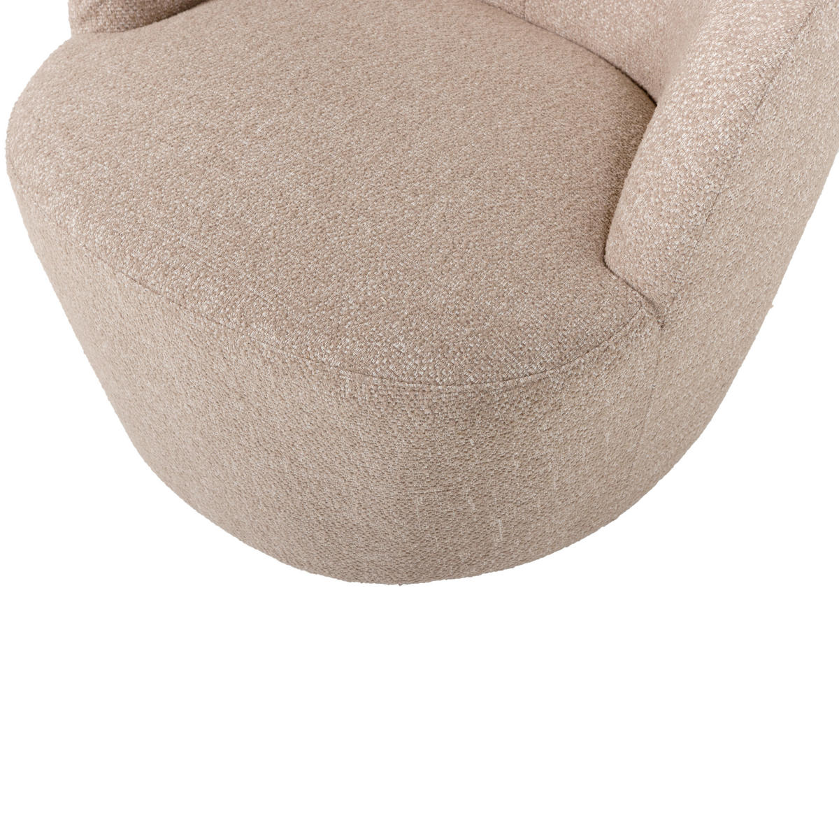 SESSEL in Webstoff Naturfarben  - Schwarz/Naturfarben, Design, Kunststoff/Textil (70/68/77cm) - Livetastic