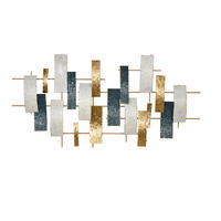 WANDDEKO Metall  - Goldfarben/Creme, Design, Metall (5,5/120/59,5cm) - MID.YOU