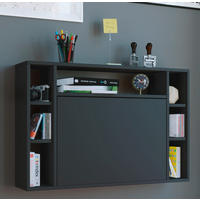 LAPTOPTISCH 90/20/60 cm klappbar, Regal, Wandmontage  - Schwarz, KONVENTIONELL, Holzwerkstoff (90/20/60cm) - MID.YOU