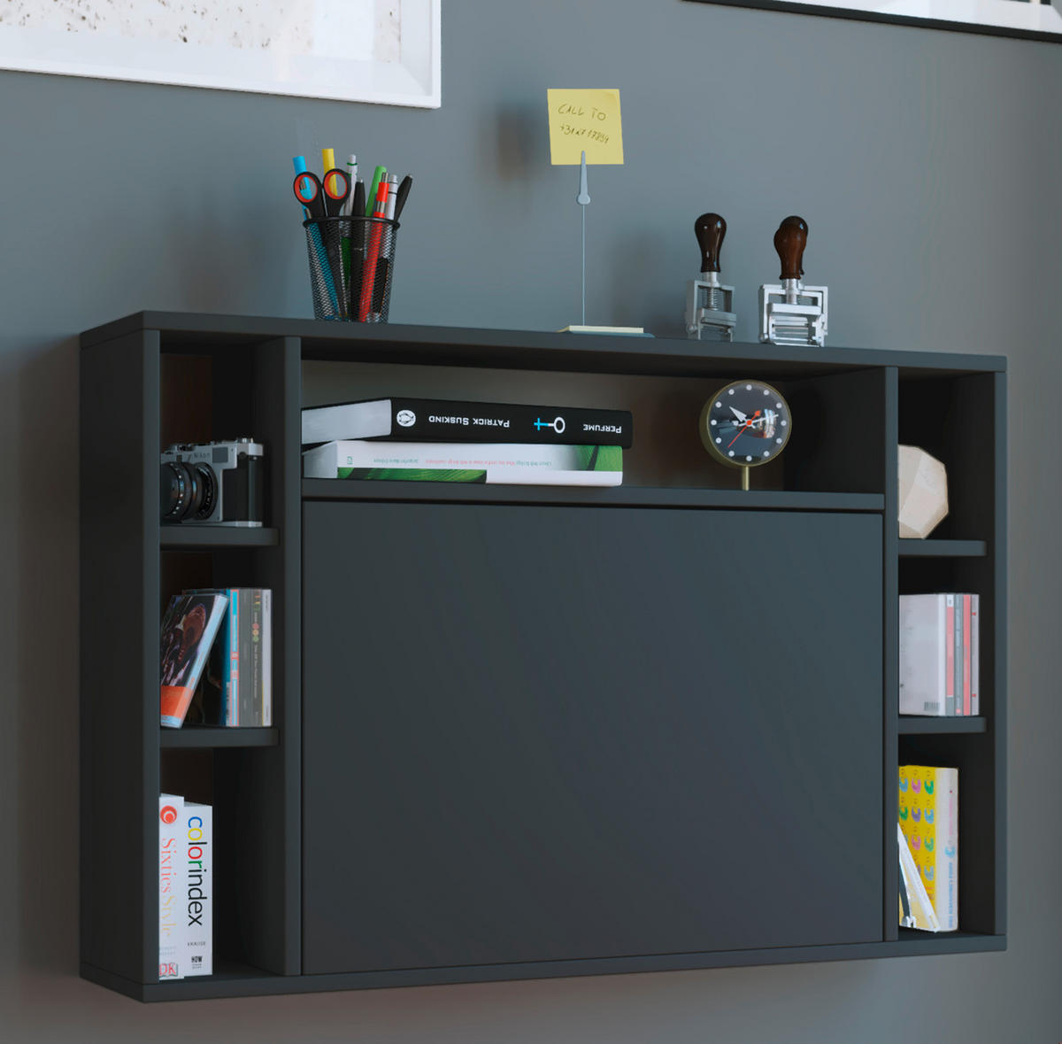 LAPTOPTISCH Schwarz  - Schwarz, KONVENTIONELL, Holzwerkstoff (90/20/60cm) - MID.YOU