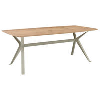 ESSTISCH Asteiche massiv rechteckig Eiche Bianco  - Eiche Bianco/Hellgrau, Design, Holz/Metall (200/100/75cm) - Musterring