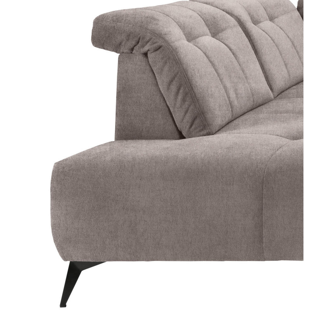 Thumbnail - Livetastic Wohnlandschaft, Taupe, Textil, Uni, 6-Sitzer, Ottomane links, U-Form, 337x200 cm, Made in EU, Typenauswahl, S...