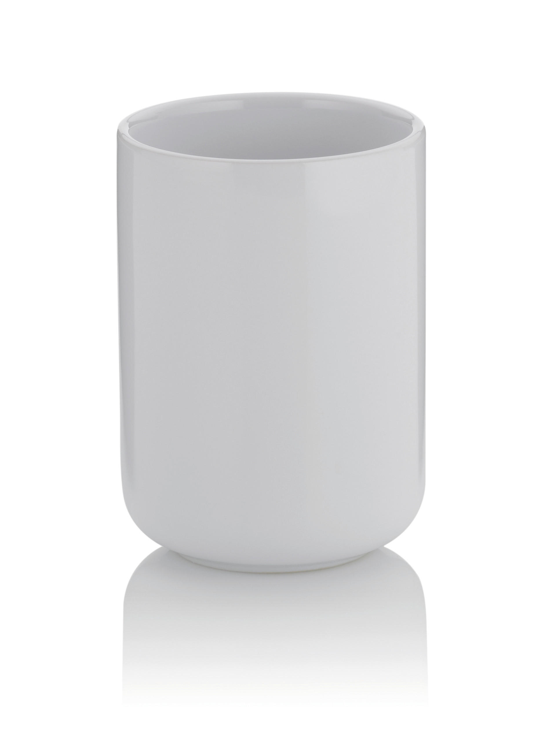 ZAHNPUTZBECHER Keramik  - Weiß, Basics, Keramik (7,5/10cm) - Kela