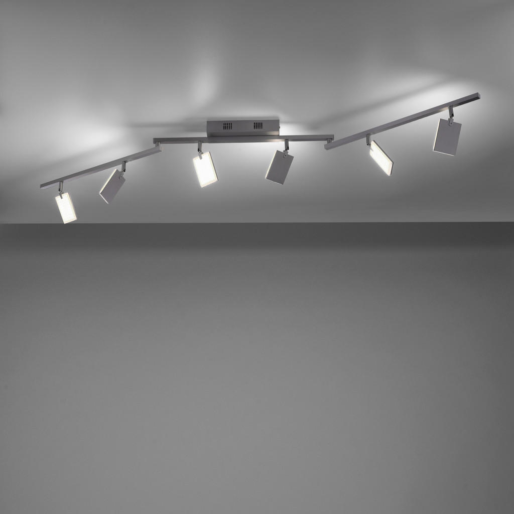 Thumbnail - Neuhaus Pure Led-Strahler Pure-Mira, Alu, Metall, Kunststoff, Uni,Uni, länglich,länglich, 104x24x161 cm, Farbtemperaturw...