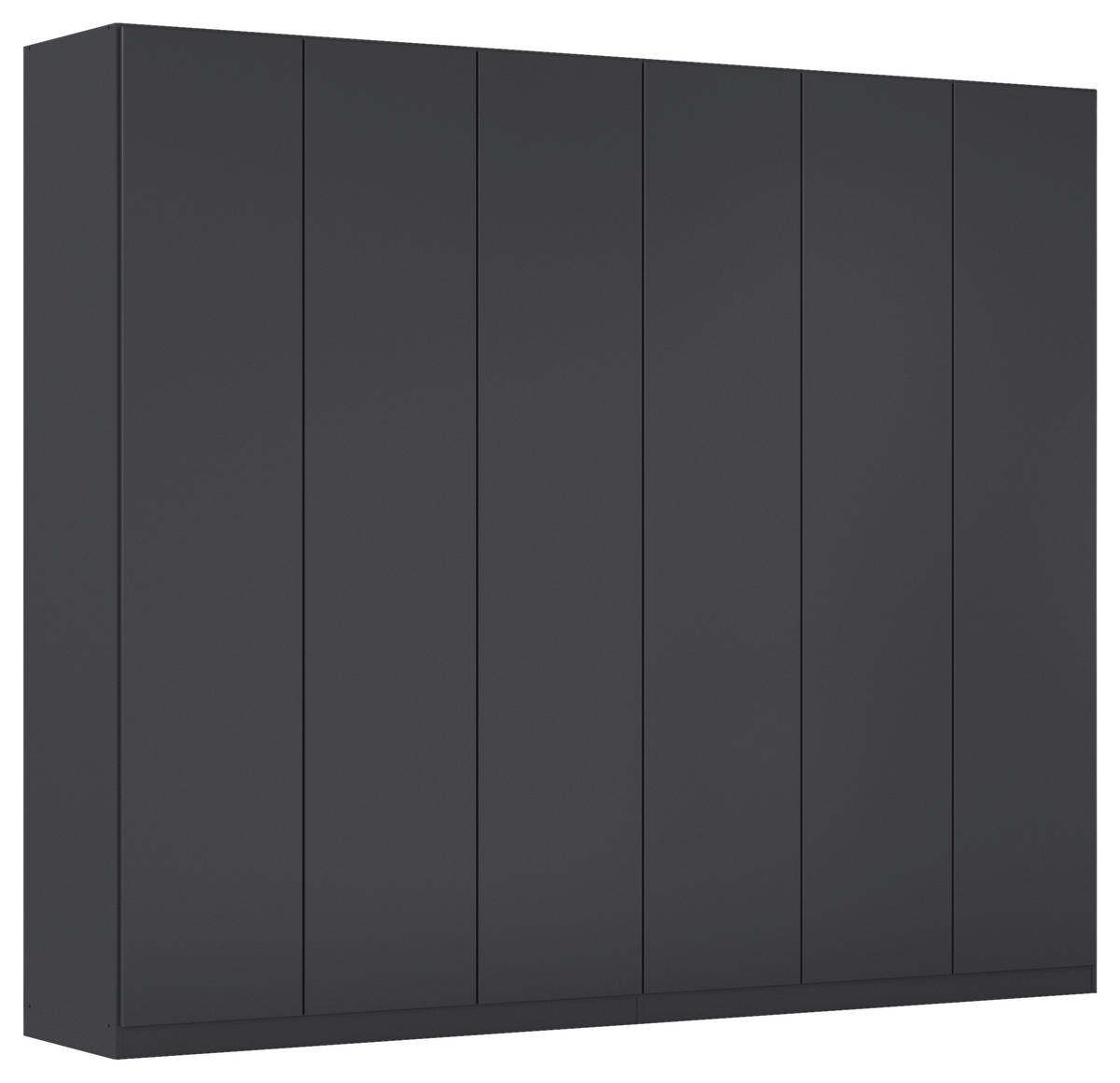 FALTTÜRENSCHRANK 271/229/54 cm 6-türig Dunkelgrau  - Dunkelgrau, Holzwerkstoff (271/229/54cm) - Rauch Möbel