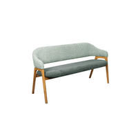 SITZBANK 168/84/56 cm Batist, Bouclé Grün Holz  - Eichefarben/Grün, KONVENTIONELL, Holz/Textil (168/84/56cm) - Linea Natura