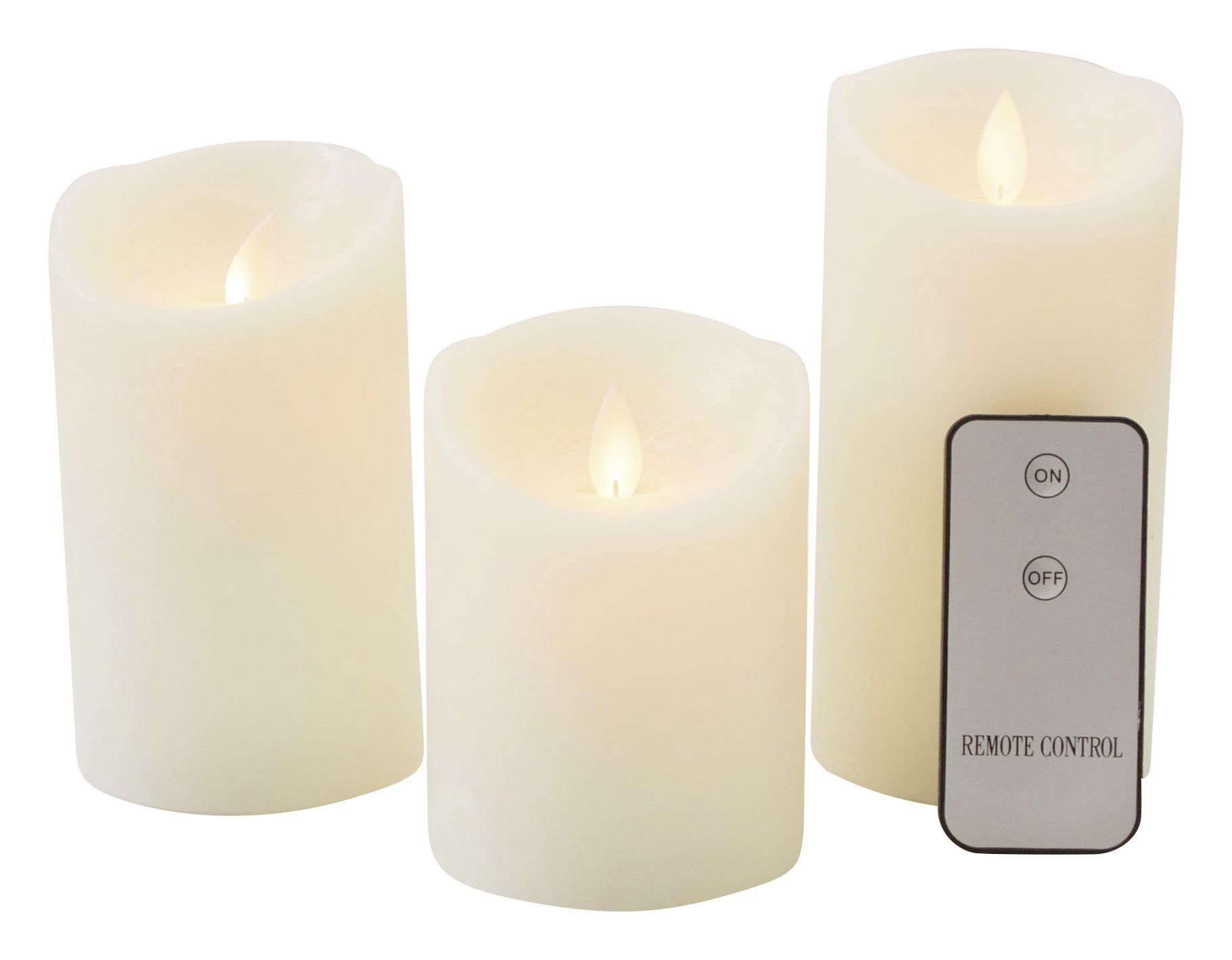 KERZE MIT LED - Basics, Naturmaterialien (7,5cm)