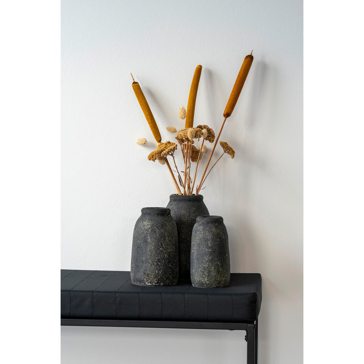 VASE  - Grau, Design, Keramik