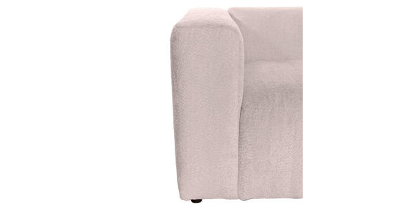 BIGSOFA Chenille Rosa  - Schwarz/Rosa, MODERN, Kunststoff/Textil (228/66/111cm) - Carryhome