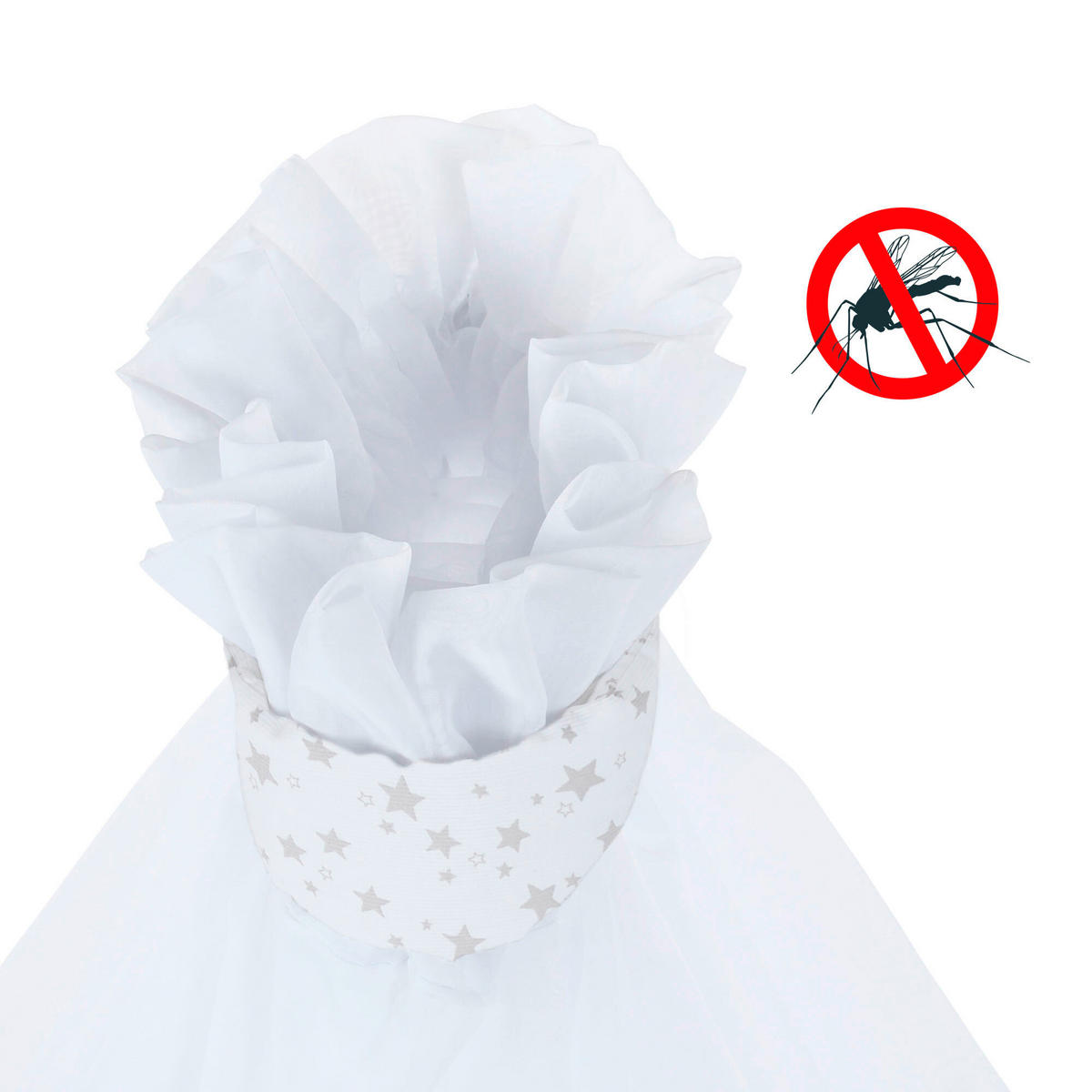 MOSKITONETZ  - Weiß, Basics, Textil (310/160/0,1cm) - Babybay