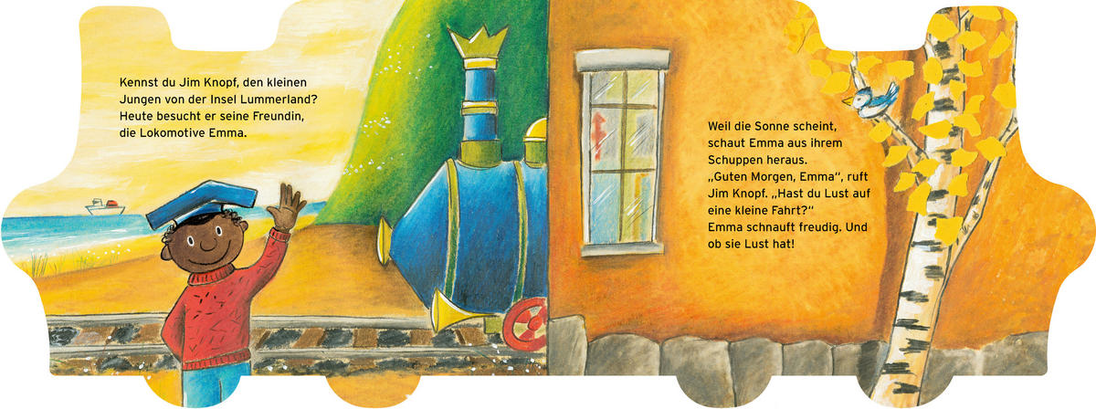 BUCH Hier kommt Jim Knopf!  - Multicolor, Basics, Papier (23/17,2/1,3cm)