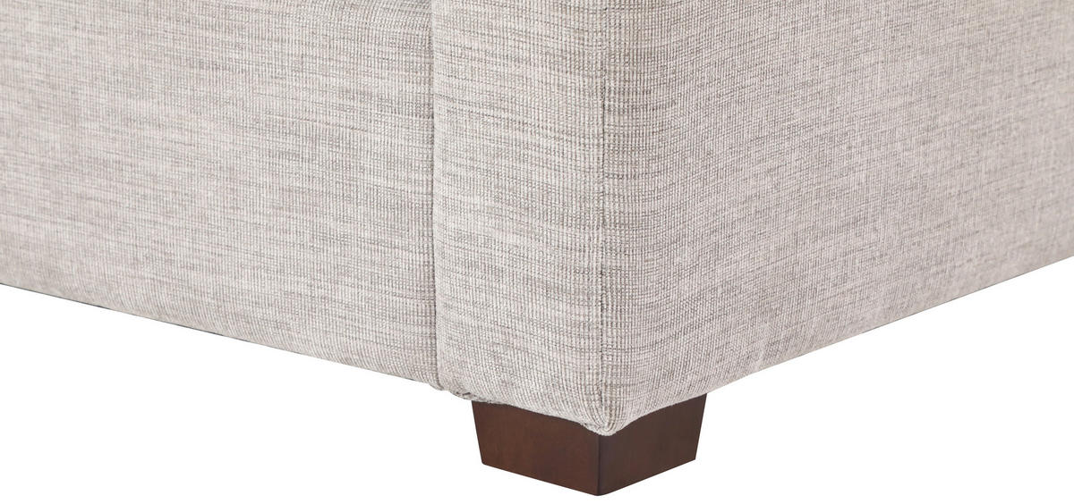 DVOJMIESTNA POHOVKA, textil, sivobéžová - hnedá/sivobéžová, Modern, drevo/textil (180/93/97cm) - MID.YOU