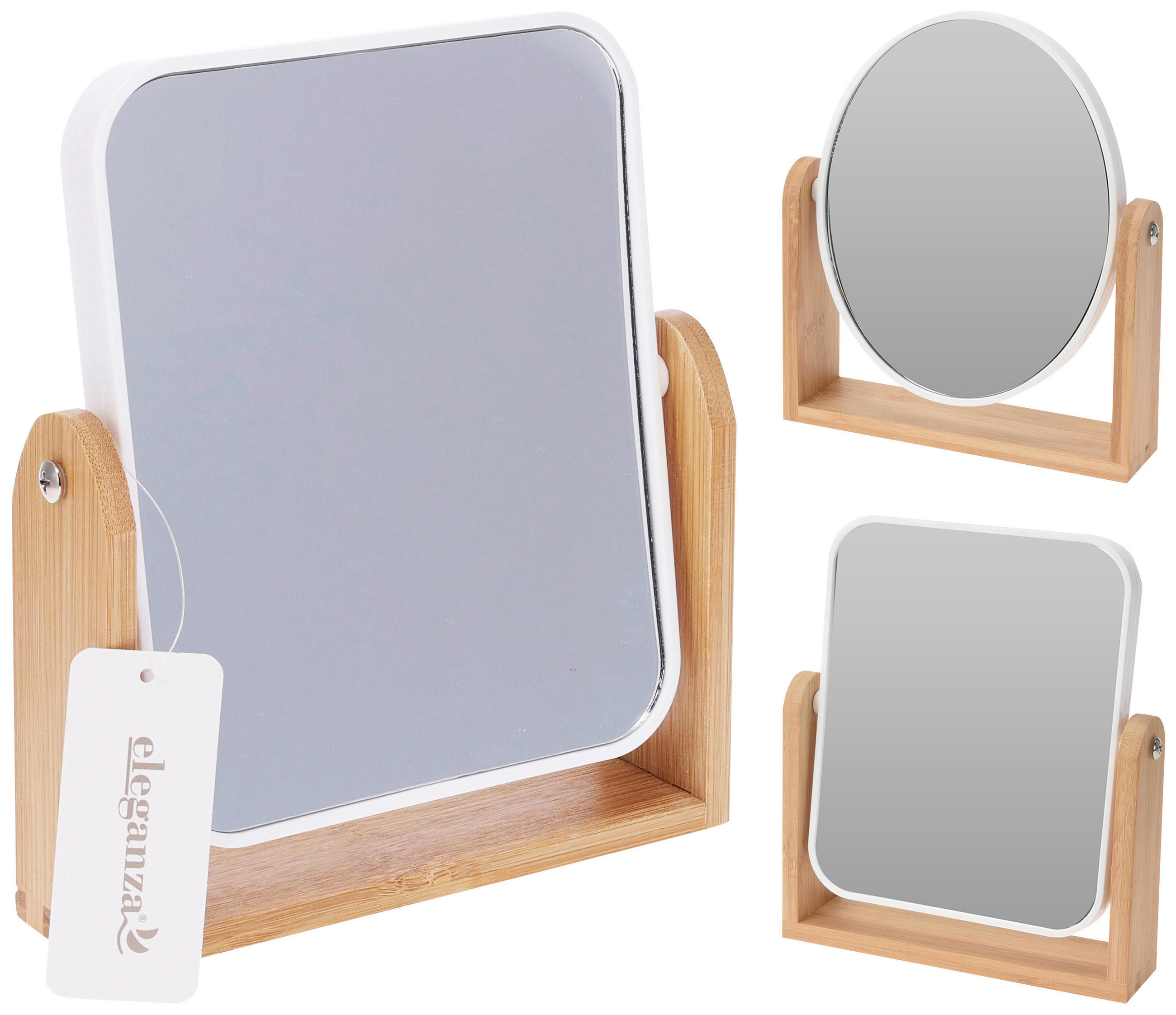 SCHMINKSPIEGEL 18/21/4,5 cm  - Naturfarben, Basics, Glas (18/21/4,5cm)