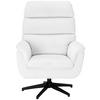 SESSEL in Webstoff Weiß  - Schwarz/Weiß, KONVENTIONELL, Textil/Metall (76/103/89cm) - Livetastic