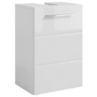 WASCHBECKENUNTERSCHRANK 40/60/31 cm  - Chromfarben/Weiß Hochglanz, MODERN, Holzwerkstoff/Kunststoff (40/60/31cm) - MID.YOU