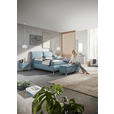 BOXSPRINGBETT 180/200 cm  in Hellblau  - Alufarben/Hellblau, KONVENTIONELL, Textil (180/200cm) - Dieter Knoll