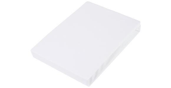 BOXSPRING-SPANNLEINTUCH 180-200/200-220 cm - Weiß, Basics, Textil (180-200/200-220cm) - Novel