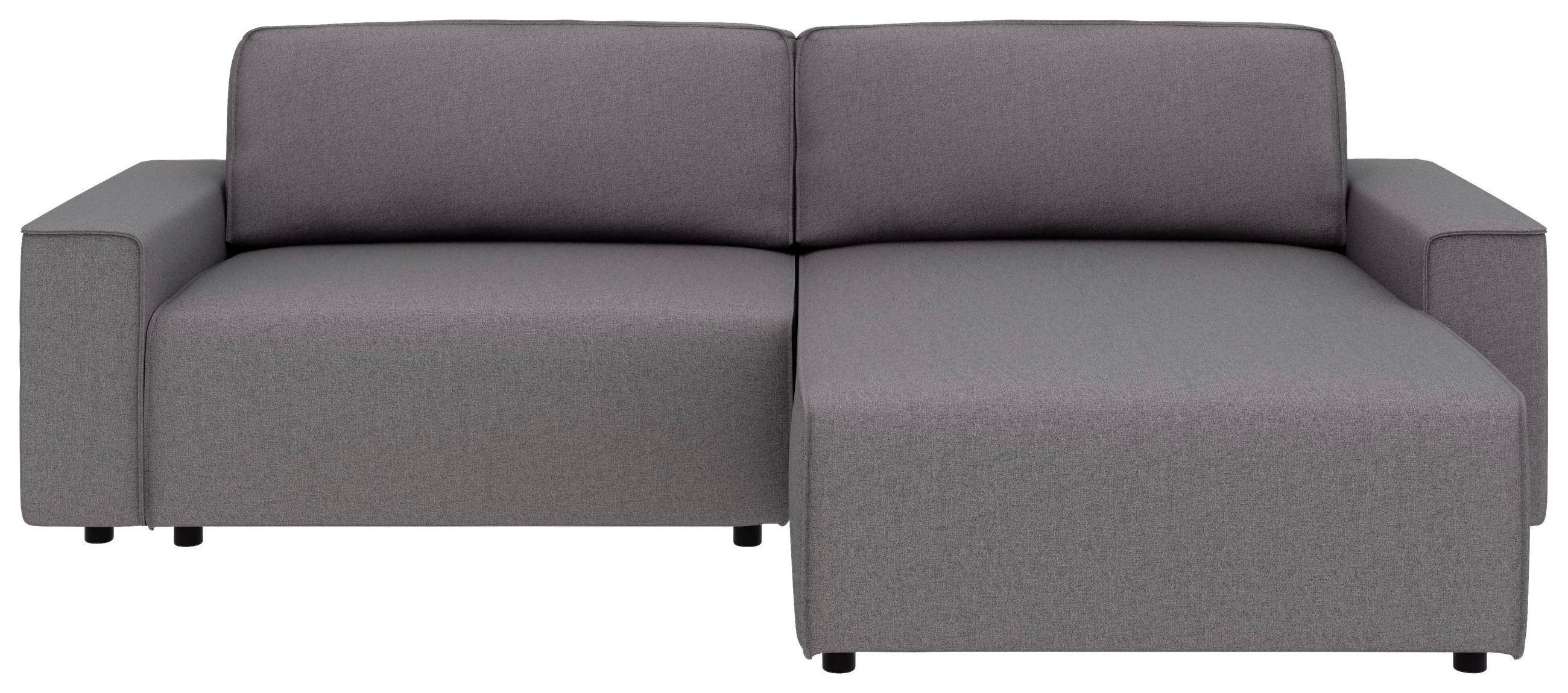 ECKSOFA CHANCE Anthrazit Struktur  - Anthrazit/Schwarz, MODERN, Kunststoff/Textil (265/164cm) - Trendmanufaktur