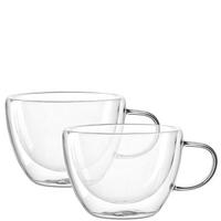 ŠALICA ZA ČAJ   360,00 ml  DUO   - prozirno, Design, staklo (14,30/7,80/11,00cm) - Leonardo
