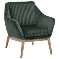 SESSEL Cord Olivgrün    - Naturfarben/Olivgrün, KONVENTIONELL, Holz/Textil (77/90/85cm) - SetOne by Musterring