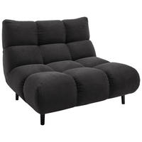 SESSEL in Feincord Mokka  - Schwarz/Mokka, Design, Holz/Textil (112/85/108cm) - Pure Home Lifestyle