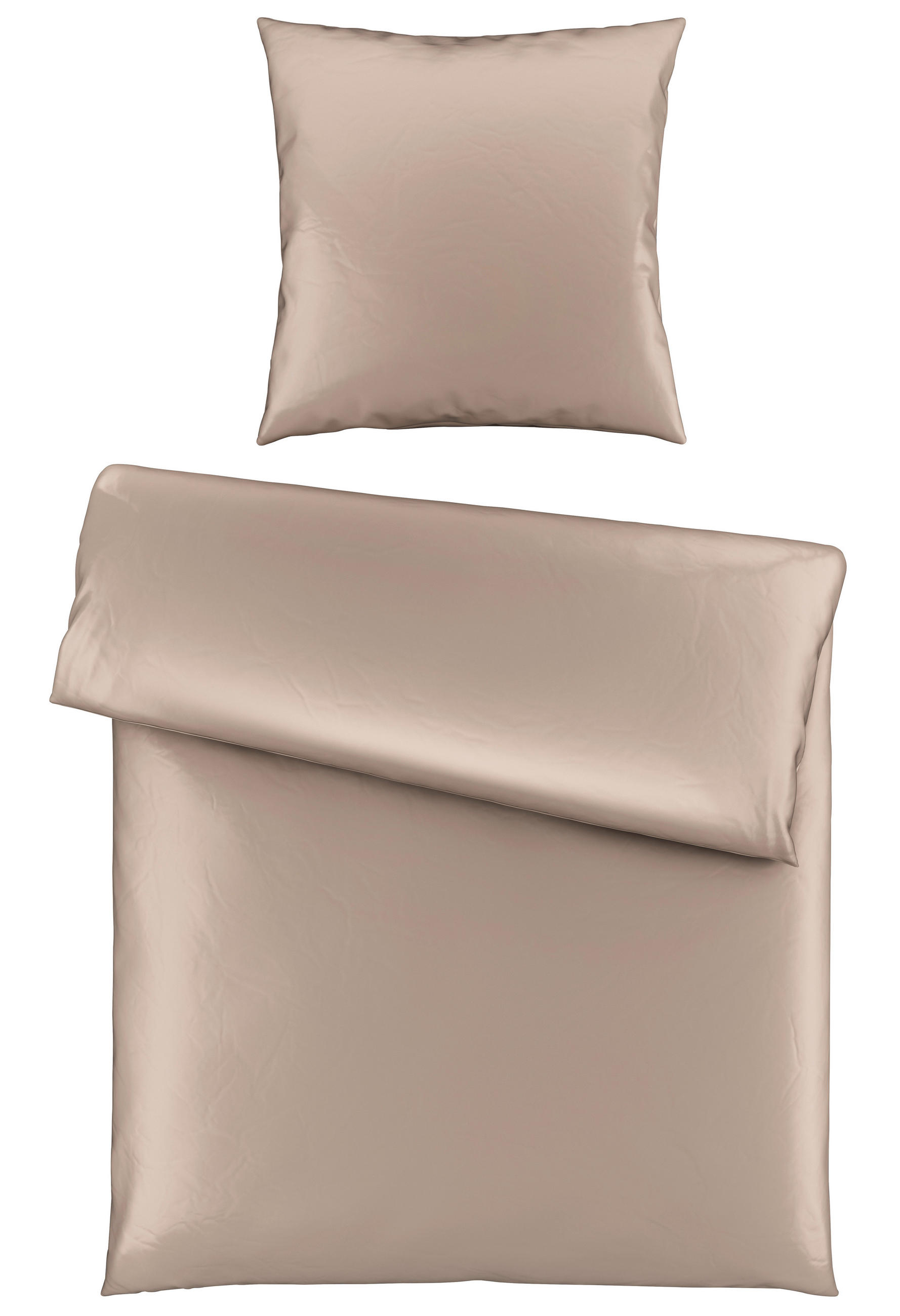 BETTWÄSCHE Segesta Satin 135/200 cm  - Creme, MODERN, Textil (135/200cm) - Novel
