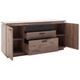 SIDEBOARD Anthrazit, Eiche dunkel  170/81/44 cm  - Eiche dunkel/Anthrazit, KONVENTIONELL, Holzwerkstoff/Metall (170/81/44cm) - Cantus