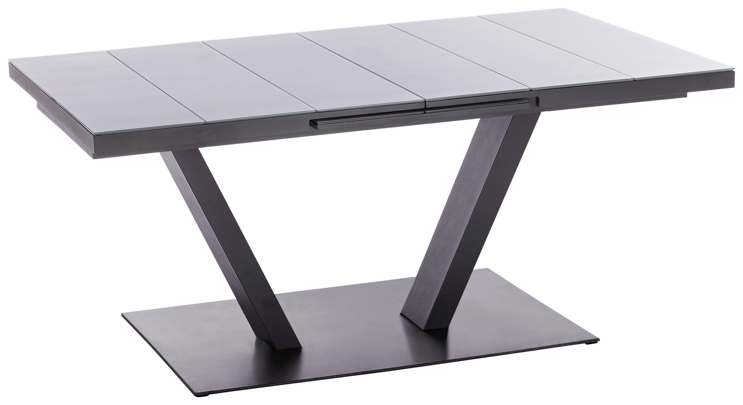 GARTENTISCH 180/100/76 cm Metall rechteckig  - Anthrazit/Hellgrau, Design, Glas/Metall (180/100/76cm)