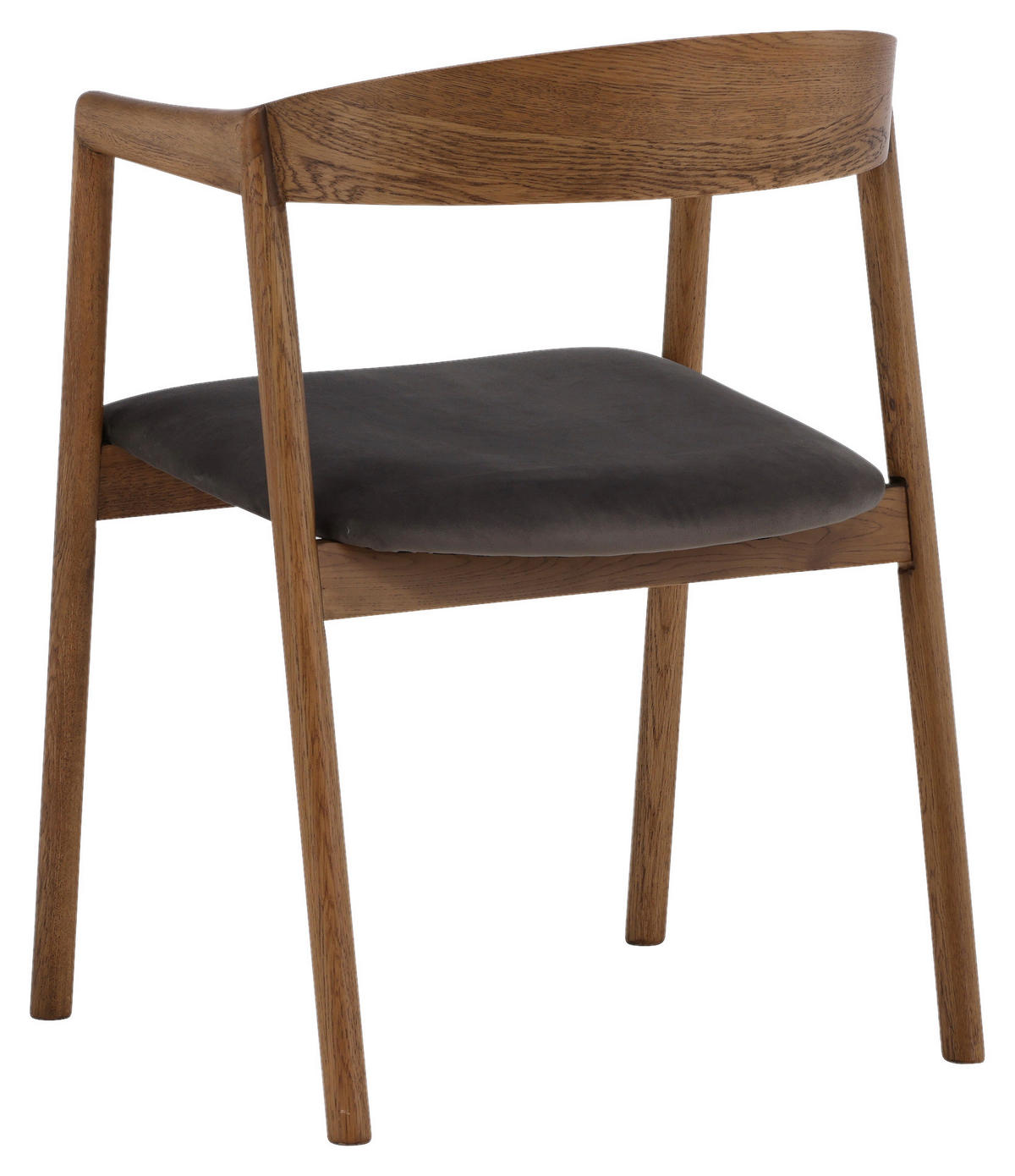 STOLSET 2 styck sammet  - brun/grå, Design, trä/textil (53/76,5/56cm) - Livetastic