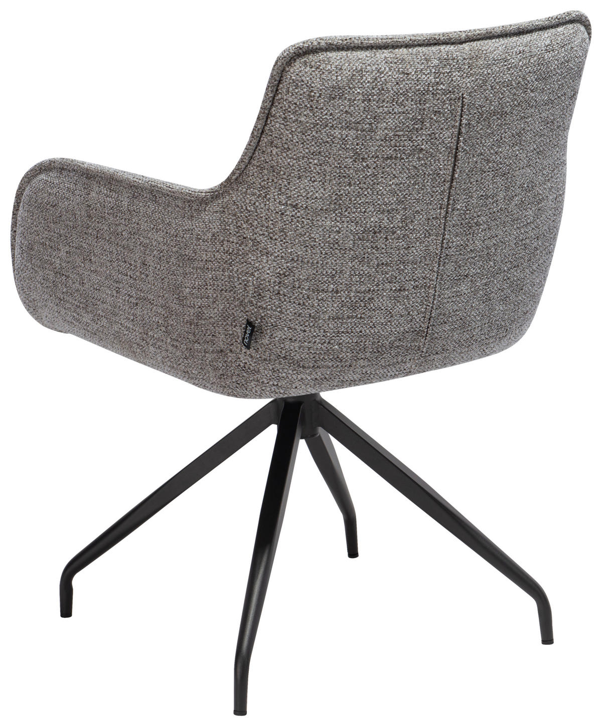 ŽIDLE S PODRUČKAMI, železo, mikrovlákno, šedá - šedá/černá, Design, kov/textil (63/84/62cm) - Novel