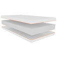 WENDEMATRATZE 80/200 cm Höhe ca. 14 cm  - Weiß, Basics, Textil (80/200cm) - Xora